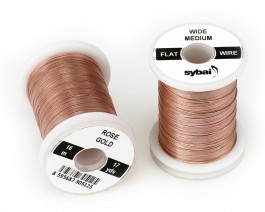 Flat Colour Wire, Medium, Wide, Rose Gold